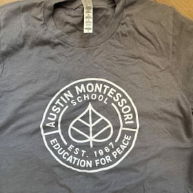 NEW! AMS Logo Adult T-Shirt, Heather Gray item