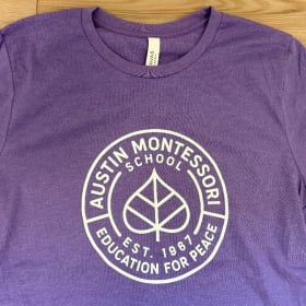 NEW! AMS Logo Adult T-Shirt, Heather Purple item