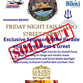 Friday Night Fais Do Do Sponsor item