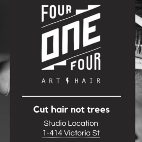 Four one four art hair certificate 50.00 item