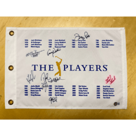 7 AUTOGRAPHED PGA Players Championship Golf Pin item
