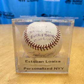 Esteban Loaiza SIGNED Baseball PERSONALIZED item
