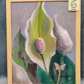 6 - Peace Lily Painting (Value $500) item
