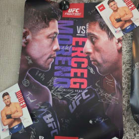 Autographed Fight Poster - Moreno vs Erceg item