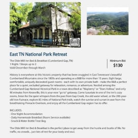 East TN National Park Retreat The Olde Mill Inn B&B item