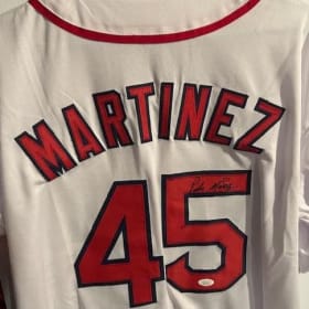 Pedro Martinez SIGNED Boston Red Sox Jersey item
