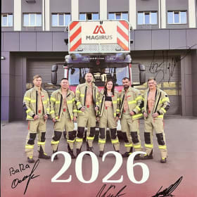 Autographed calendar of Ukrainian Firefighters National Team item