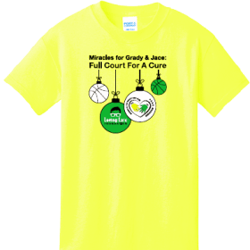 Full Court For A Cure Youth T-Shirt - Yellow Large item