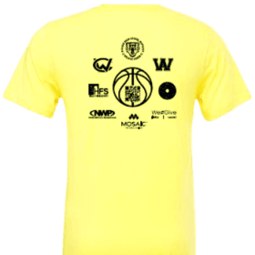 Full Court For A Cure Unisex Adult T-shirt - Yellow X-Large item
