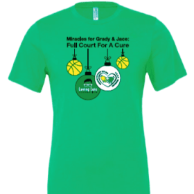 Full Court For A Cure Unisex Adult T-shirt - Green X-Large item