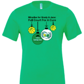 Full Court For A Cure Unisex Adult T-shirt - Green XX-Large item
