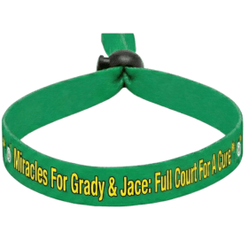 Full Court For A Cure Fabric Wristband - Green item