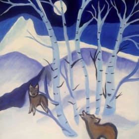 Wolf and Mountain Fox item