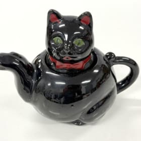 Vintage Black Cat Teapot, Vintage- Style item