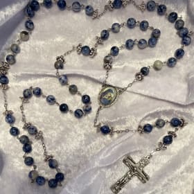 Sodalite Rosary – Clarity & Calm Communication item