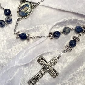 Sodalite Rosary – Clarity & Calm Communication item