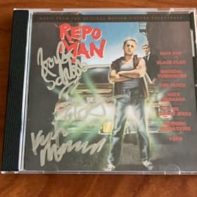 REPO MAN CD SOUNDTRACK SIGNED BY CIRCLE JERKS item