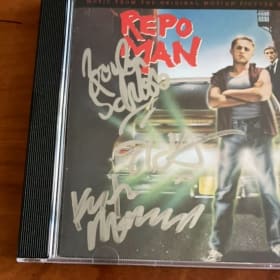 REPO MAN CD SOUNDTRACK SIGNED BY CIRCLE JERKS item