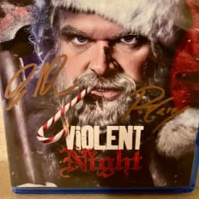 VIOLENT NIGHT BLU RAY SIGNED BY JOSH MILLER & PAT CASEY item