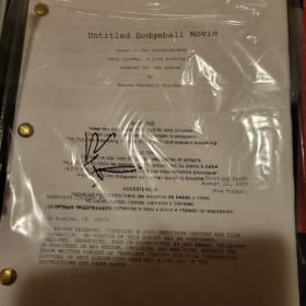 DODGEBALL MOVIE SCRIPT SIGNED BY RAWSON MARSHALL THURBER item