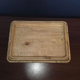 Set of 3 Nesting Wood Serving Trays made by Michael Kincaid item