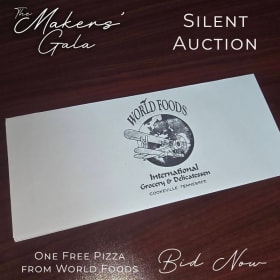 Certificate for a Free Pizza at World Foods #4 item