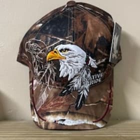 Camo Native Pride Cap w/Eagle item