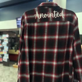 "Anointed" XL/2XL BOGO flannel item