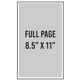 Full Page Color Ad item