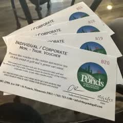 4 Rounds of 18 Holes & 1/2 Price Cart Fee @ The Ponds item