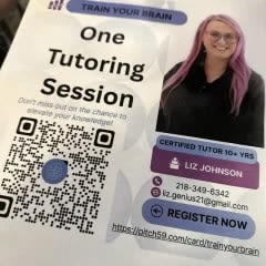 1 Hour Train Your Brain Tutoring Session item