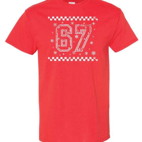67 Snowflake T-Shirt -GREEN - Small item