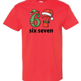 67 Santa Elf T-shirt Red Youth Large item
