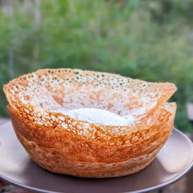 One Egg & Three Plain Hoppers with Lunu Miris item