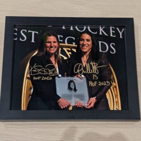 Signed Framed Photo Caroline Ouellette and Kim St-Pierre Tx item
