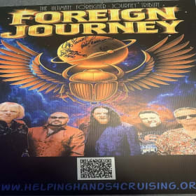 Hand Signed Foreign Journey Concert Poster item