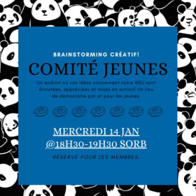 Comité jeunes - 14 jan @18h30-19h30 SORB item