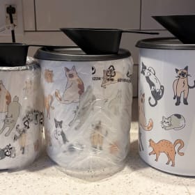 Kitty Kitchen Canister Trio Raffle Set item