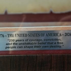 USA 250th Birthday Commemorative Framed Display item