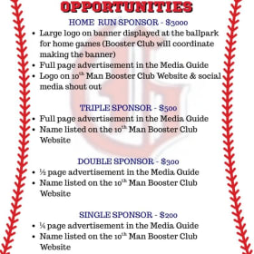 Homerun Sponsor item