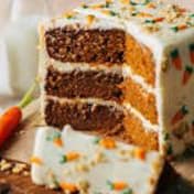 V Brooks' delightful carrot cake (first) item