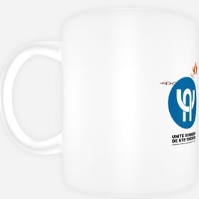 Tasse à café *Unité Domrémy citation* Blanc item