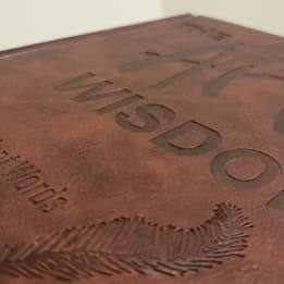 Laser Etched - The Art of Wisdom Leather Reader's Version item