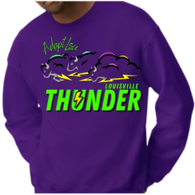 AdaptLou Thunder Basketball Sweatshirt - Bison Quote Logo item