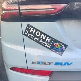 "Honk if you are Autistic" Bumper Sticker item