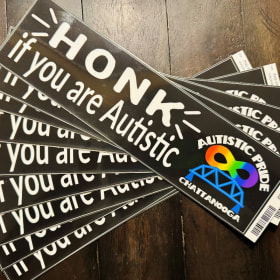 "Honk if you are Autistic" Bumper Sticker item