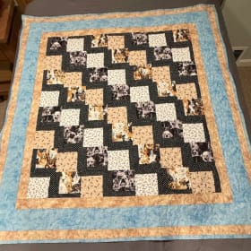 Handmade Dog-Themed Quilt Masterpiece item