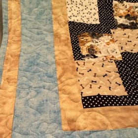 Handmade Dog-Themed Quilt Masterpiece item