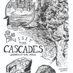 Cascades Illustration Poster item