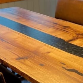 🪵 Custom-Built Red Oak River Table item
